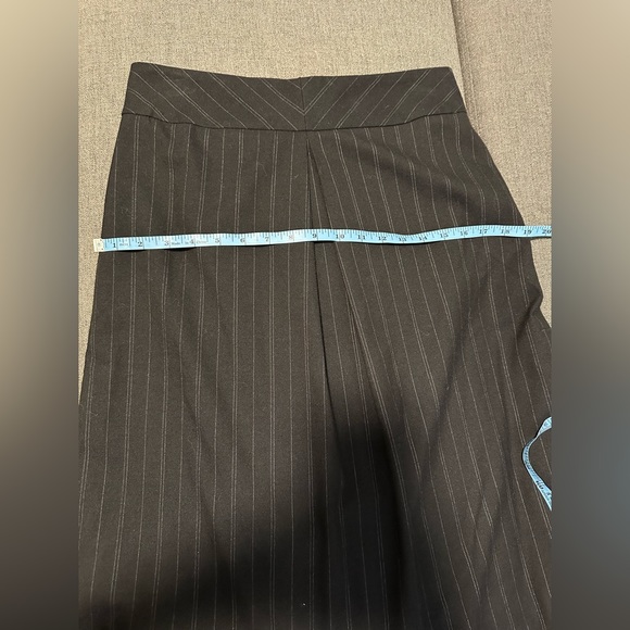 Banana Republic Black striped Skirt Women Size 6 With Pleat And Pockets - Picture 16 of 16